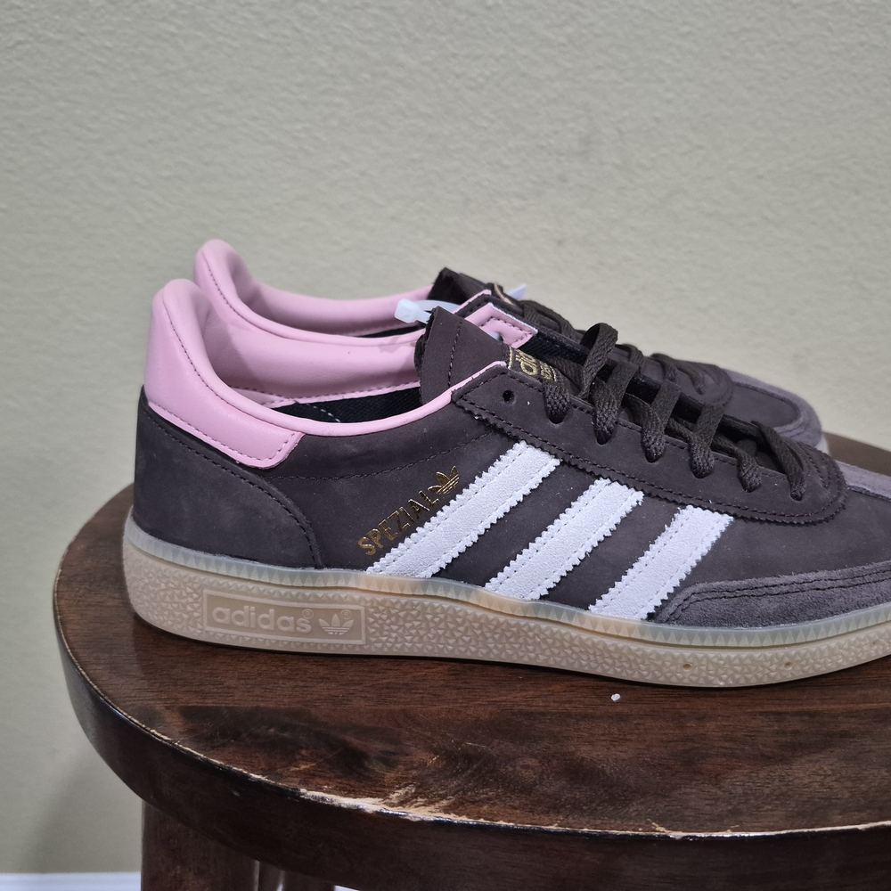 Adidas Handball Spezial Women's  Brown and Pink Sneakers JR0852 Size 7.5 - Picture 3 of 6